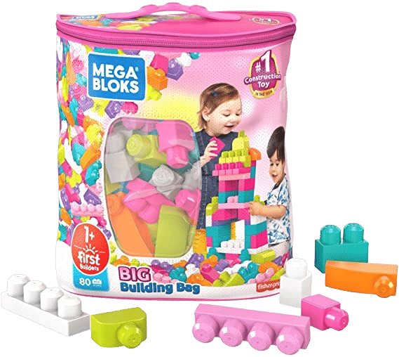 10 Best Developmental Toys For Babies Aged 0-24 Months 3 Mega Bloks First Builders Big Building Bag with Big Building Blocks