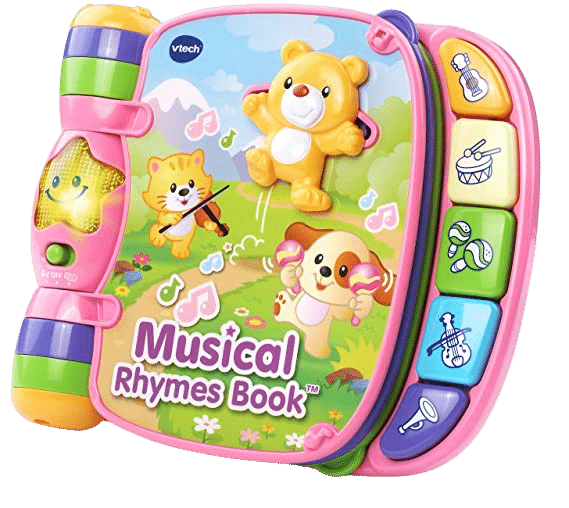 10 Best Developmental Toys For Babies Aged 0-24 Months 9 VTech Musical Rhymes Book Pink