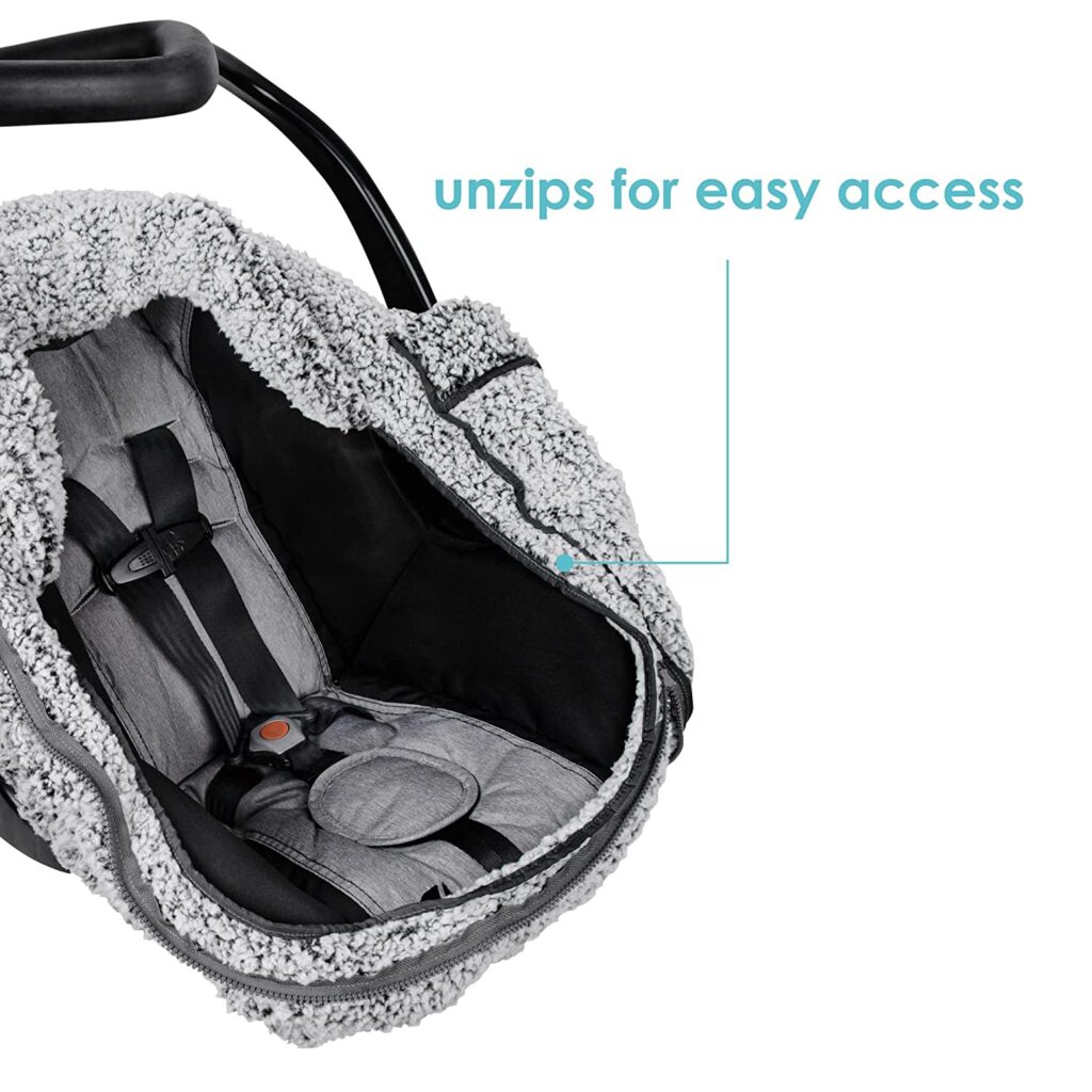 12 Infant Car Seat Covers For Protecting Your Little One 33 JJ Cole Cuddly Car Seat Cover 2