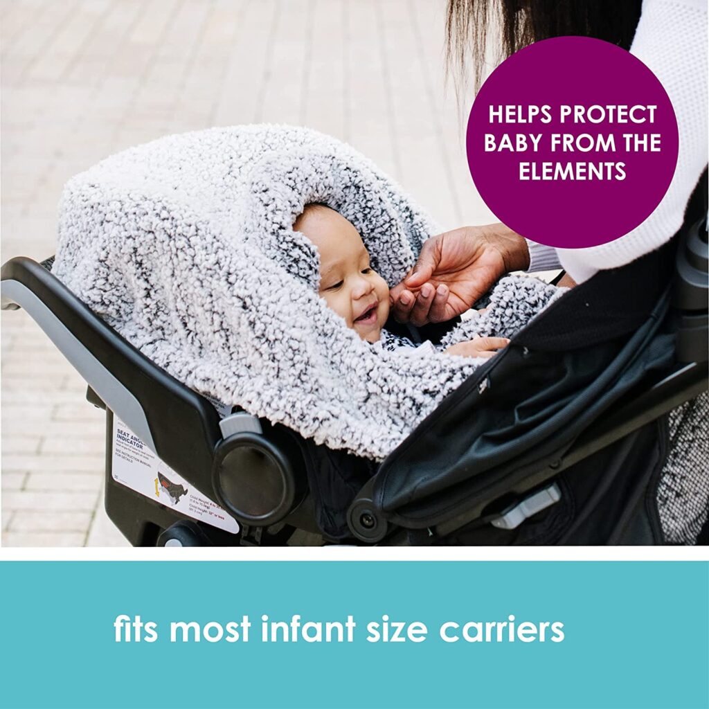 12 Infant Car Seat Covers For Protecting Your Little One 34 JJ Cole Cuddly Car Seat Cover 3