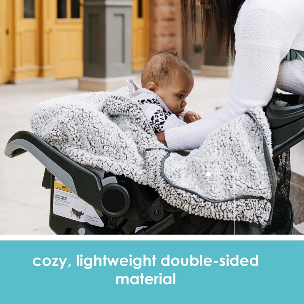 12 Infant Car Seat Covers For Protecting Your Little One 35 JJ Cole Cuddly Car Seat Cover 4