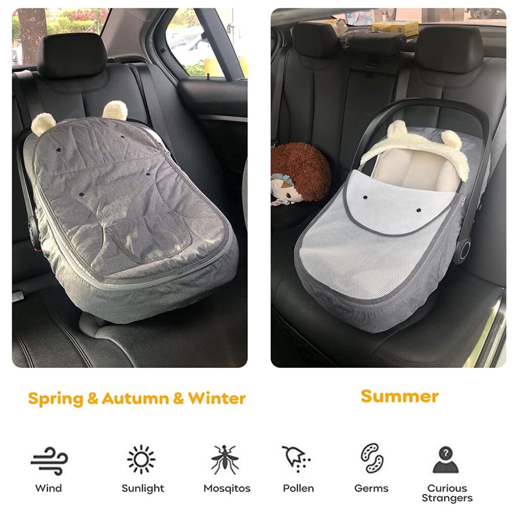 12 Infant Car Seat Covers For Protecting Your Little One 27 Shsyue Car Seat Cover 2