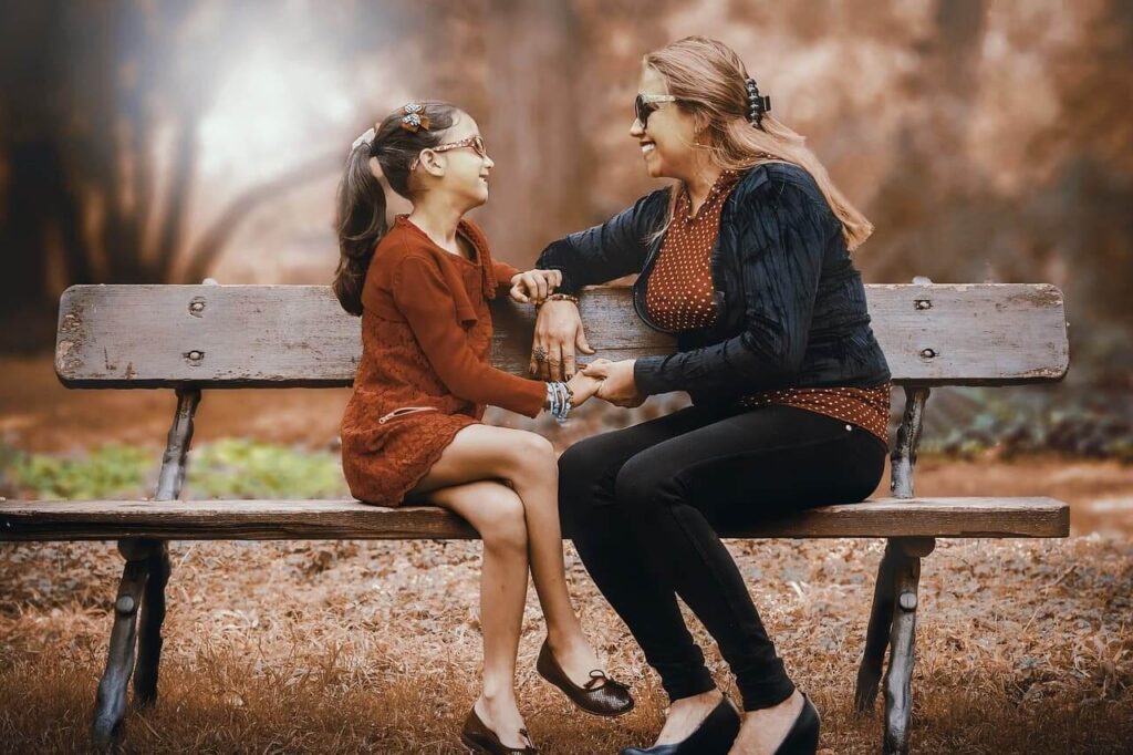Ideas for Creating Wonderful Memories with Your Mom on Mother's Day 4 Spending time with mother in a park