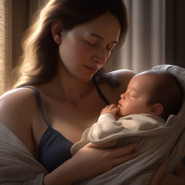 Mastering Breastfeeding Techniques: A Guide for New Mothers 2 Woman Breastfeeding Child In Cradle Position