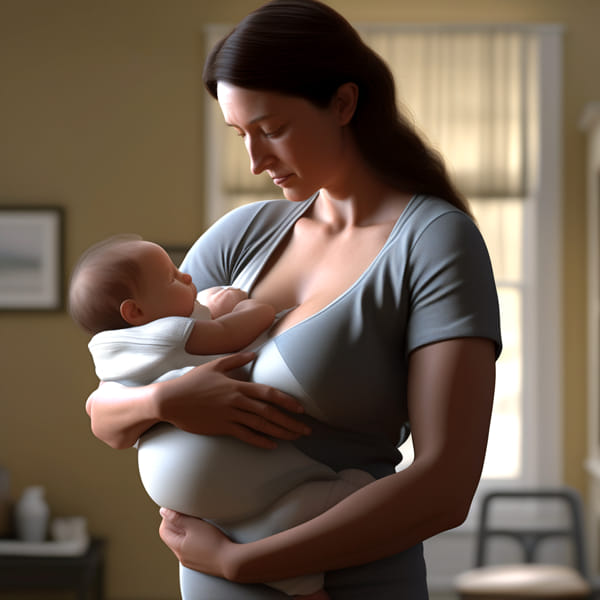 Mastering Breastfeeding Techniques: A Guide for New Mothers 4 Woman Breastfeeding Child In Rugby Hold Position