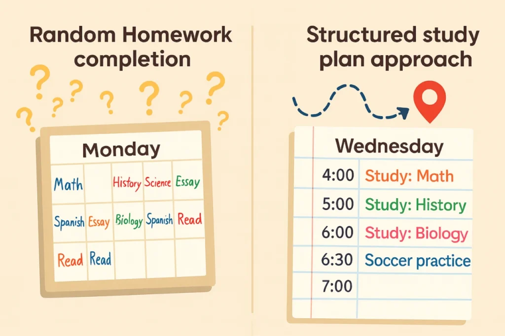 The Parent’s Guide to Creating a Personalized Study Plan for Teens 2 Unstructured vs structured study plan