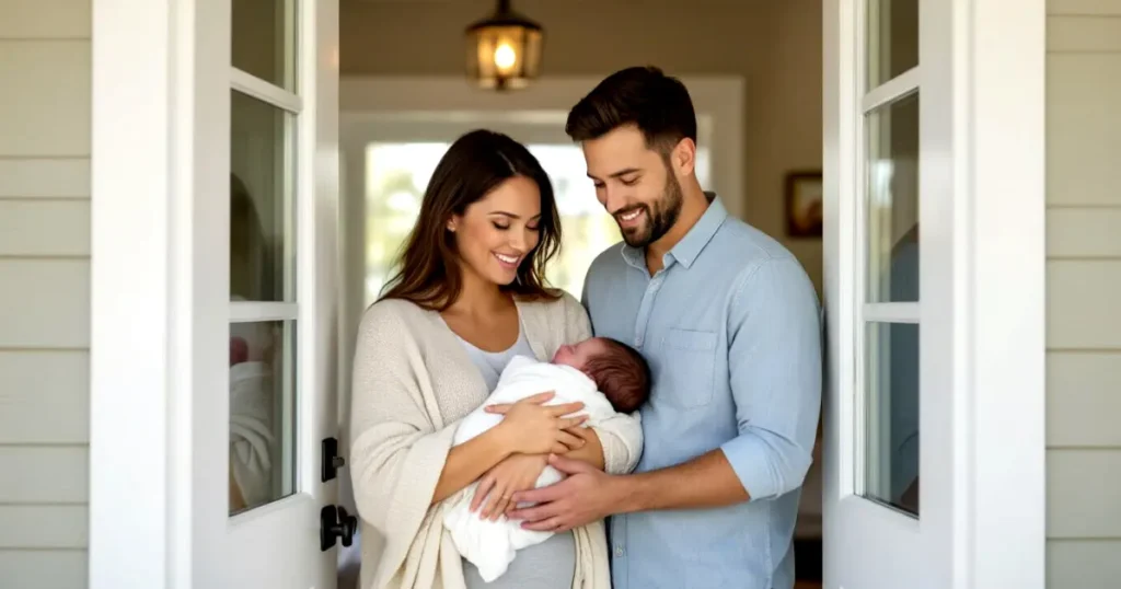 Essential Newborn Care: A Comprehensive Guide for Parents 2 Parents welcoming their newborn home